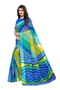 Women Stylish Linen Self Pattern Saree with Blouse piece-thumb2