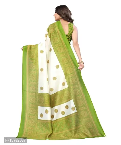 Stylish Art Silk Printed Saree With Blouse Piece For Women-thumb3