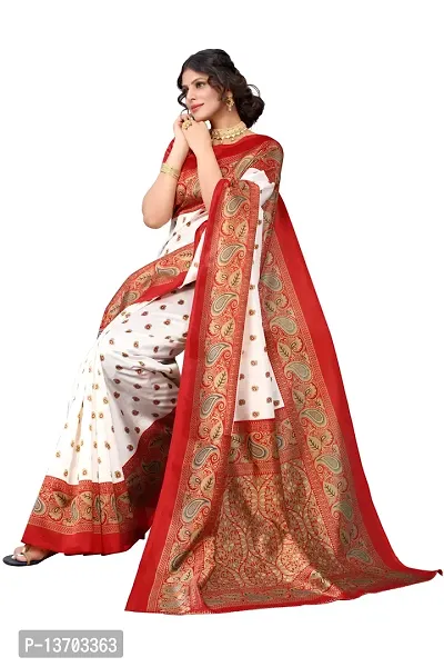 Stylish Art Silk Saree With Blouse Piece For Women-thumb4