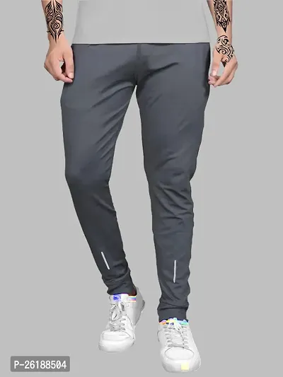 Elegant Lycra Self Pattern Track Pants For Men- Pack Of 2-thumb2