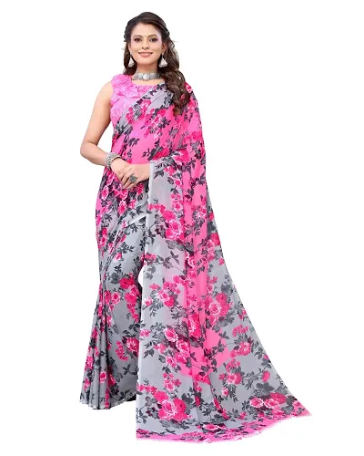 Must Have Georgette Saree with Blouse piece 