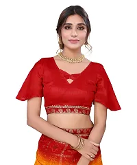 Stylish Polyester Saree With Blouse Piece For Women-thumb4