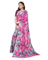 Stylish Georgette Saree With Blouse Piece For Women-thumb2