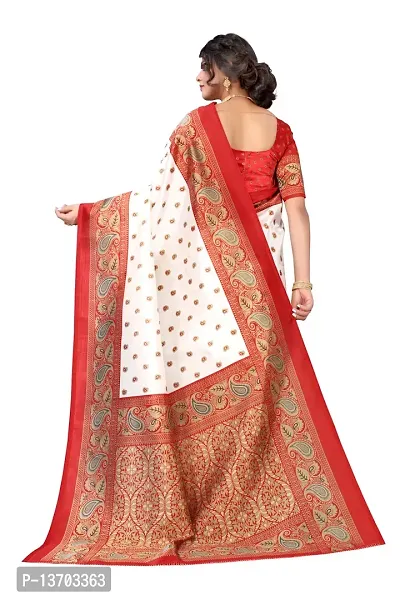 Stylish Art Silk Saree With Blouse Piece For Women-thumb3