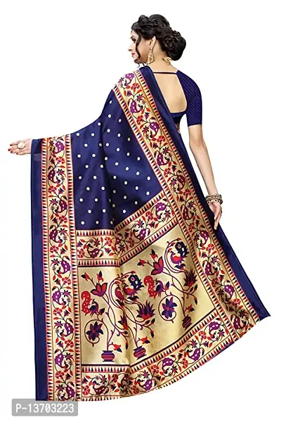 Stylish Art Silk Saree With Blouse Piece For Women-thumb4