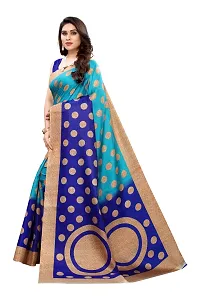 Stylish Polyester Saree With Blouse Piece For Women-thumb1