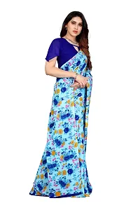 Women Stylish Georgette Self Pattern Saree with Blouse piece-thumb2