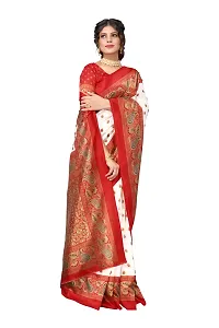 Stylish Art Silk Saree With Blouse Piece For Women-thumb1