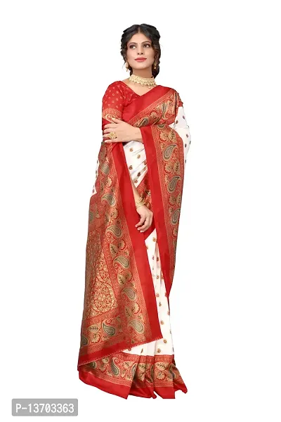 Stylish Art Silk Saree With Blouse Piece For Women-thumb2