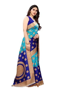 Stylish Polyester Saree With Blouse Piece For Women-thumb2