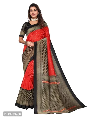 Stylish Art Silk Saree With Blouse Piece For Women