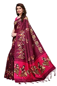 Stylish Art Silk Saree With Blouse Piece For Women-thumb2