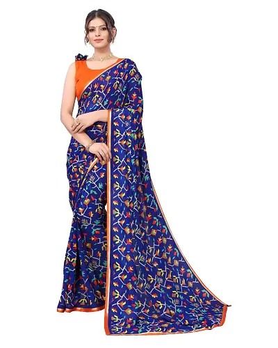 Hot Selling 100% georgette sarees 