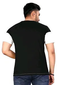 Stylish Fancy Cotton Blend Round Neck T-Shirts For Men-thumb2