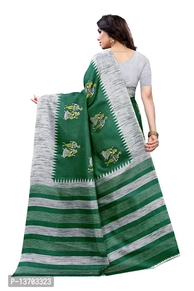 Stylish Art Silk Saree With Blouse Piece For Women-thumb4