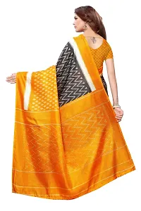Elite Mustard Georgette Self Pattern Women Sarees with Blouse Piece-thumb2
