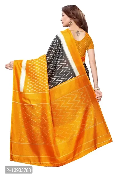Elite Mustard Georgette Self Pattern Women Sarees with Blouse Piece-thumb3