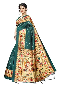 Stylish Art Silk Saree With Blouse Piece For Women-thumb1