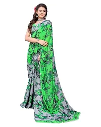 Stylish Georgette Saree With Blouse Piece For Women-thumb3