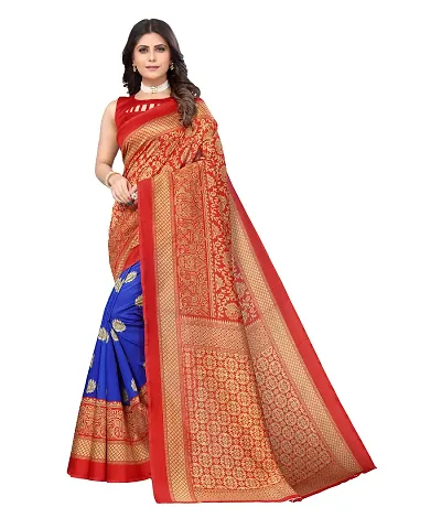 Riti Riwaz Printed Saree with Unstitched Blouse