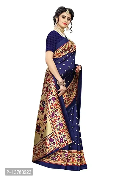 Stylish Art Silk Saree With Blouse Piece For Women-thumb2