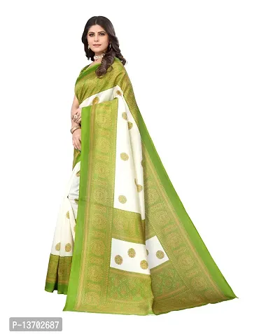 Stylish Art Silk Printed Saree With Blouse Piece For Women-thumb2