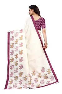 Elite Purple Art Silk Self Pattern Women Sarees with Blouse Piece-thumb3