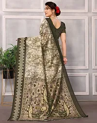 Stylish Green Art Silk Saree with Blouse piece For Women-thumb2