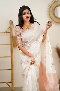 Trendy Cotton Silk Saree With Blouse Material For Women-thumb4