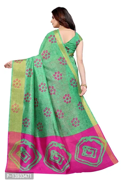 Elite Pink Linen Blend Self Pattern Women Sarees with Blouse Piece-thumb4