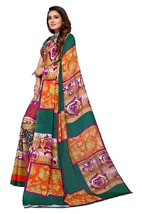 Priyashi Womens Georgette Printed Saree With Blouse Piece(MUKUL RAMA_Free Size)-thumb1