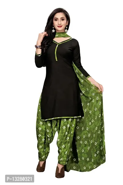 Elegant  Crepe  Dress Material with Dupatta For Women