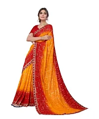 Stylish Polyester Saree With Blouse Piece For Women-thumb1