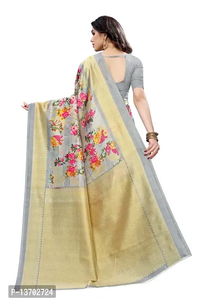 Stylish Art Silk Saree With Blouse Piece For Women-thumb3