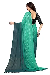 Women Stylish Georgette Self Pattern Saree with Blouse piece-thumb4