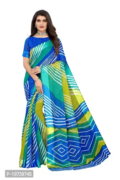 Women Stylish Linen Self Pattern Saree with Blouse piece-thumb0