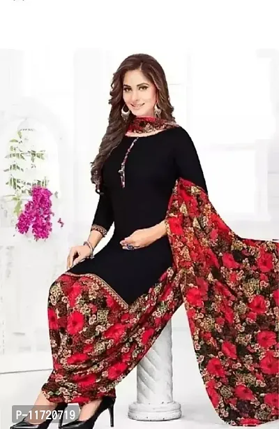 Fancy Crepe Unstitched Dress Material for Women