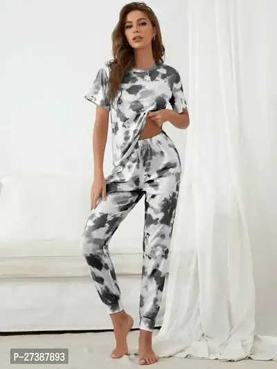 LookMark Printed Cotton lycra Co-ord Set For Women-thumb0