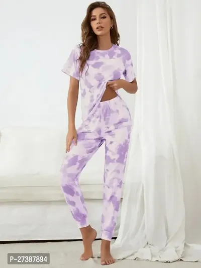 LookMark Printed Cotton lycra Co-ord Set For Women