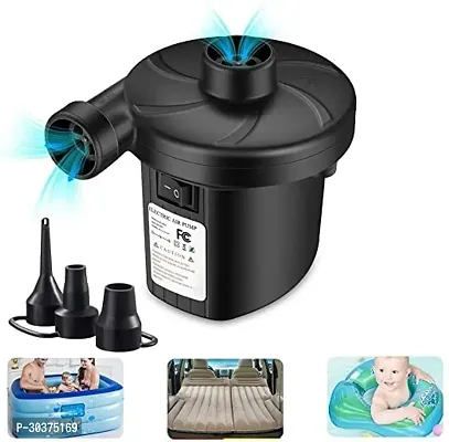 Electric Vacuum Air Pump for Quickly Inflates/Deflates Sofa, Bed, Swimming Pool Tubes, Toys, Air Bags, Mattresses, Inflatable Stuffs (Black)-thumb3