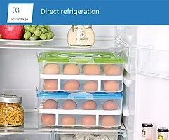 egg Basket Storage Container With Lid 32 Grid-thumb1