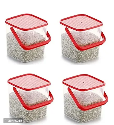 Plastic Square Containers for Kitchen Storage 5kg with Handle (pack of 3)-thumb2