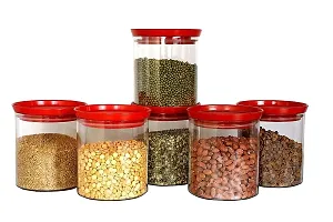 Plastic Excellent Genius Container Stackable Storage Container Jar 600 ml (3 Pcs)-thumb2