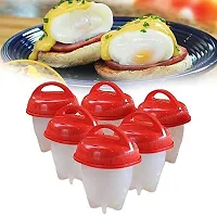 MIX CART Egg Cooker Boiler, Ohanna Creations Hard Boil Egg Proacher Container Mold Without The Shell  Soft Boiled Maker, 6 Egg Cups PACK OF - 6-thumb4