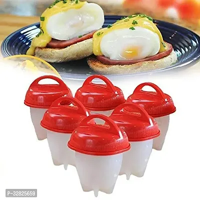 MIX CART Egg Cooker Boiler, Ohanna Creations Hard Boil Egg Proacher Container Mold Without The Shell  Soft Boiled Maker, 6 Egg Cups PACK OF - 6-thumb5