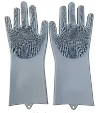 Silicon Gloves for Multiuse Pack of 1 Pair- Assorted-thumb1