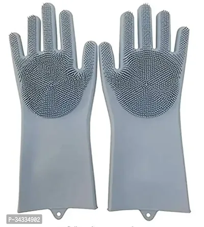 Silicon Gloves for Multiuse Pack of 1 Pair- Assorted-thumb2