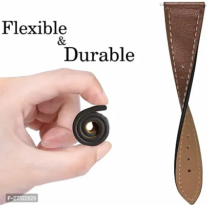 P32Ble09 Universal Vegan Leather Strap Suitable For All Watches, 20 Mm Synthetic Leather Watch Strap Brown-thumb4