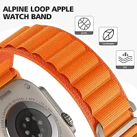 Nylon 49Mm 45Mm 44Mm 42Mm, Replacement Strap For Series 8/7/6/5/4/3/2/1/Se/ 230 Mm Fabric Watch Strap Orange-thumb1