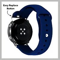 Tich Button 20 Mm Silicone Watch Strap Navy Blue-thumb1